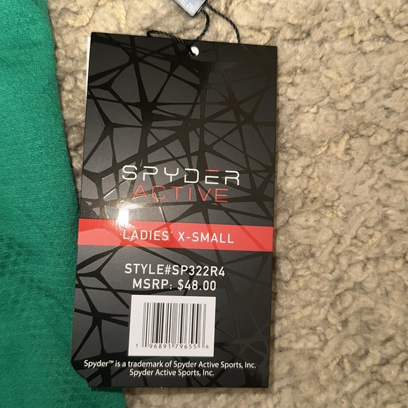 NWT Spyder Ladies’ Sleeveless Green Shirt (XS) - Picture 5 of 5
